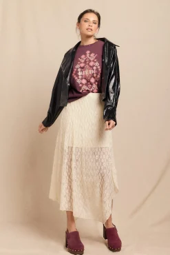 Cazadora efecto piel brillo