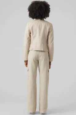 Cazadora efecto piel cuello Perkins