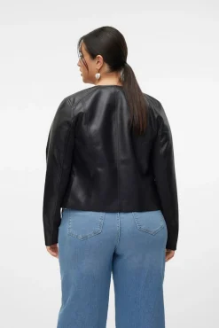 Cazadora efecto piel Curve