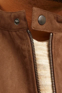 Cazadora efecto piel PLUS