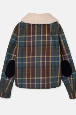 Cazadora encerada borrego cuadros