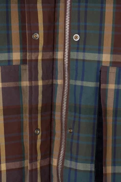 Cazadora encerada borrego cuadros