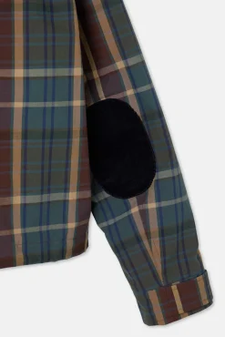 Cazadora encerada borrego cuadros