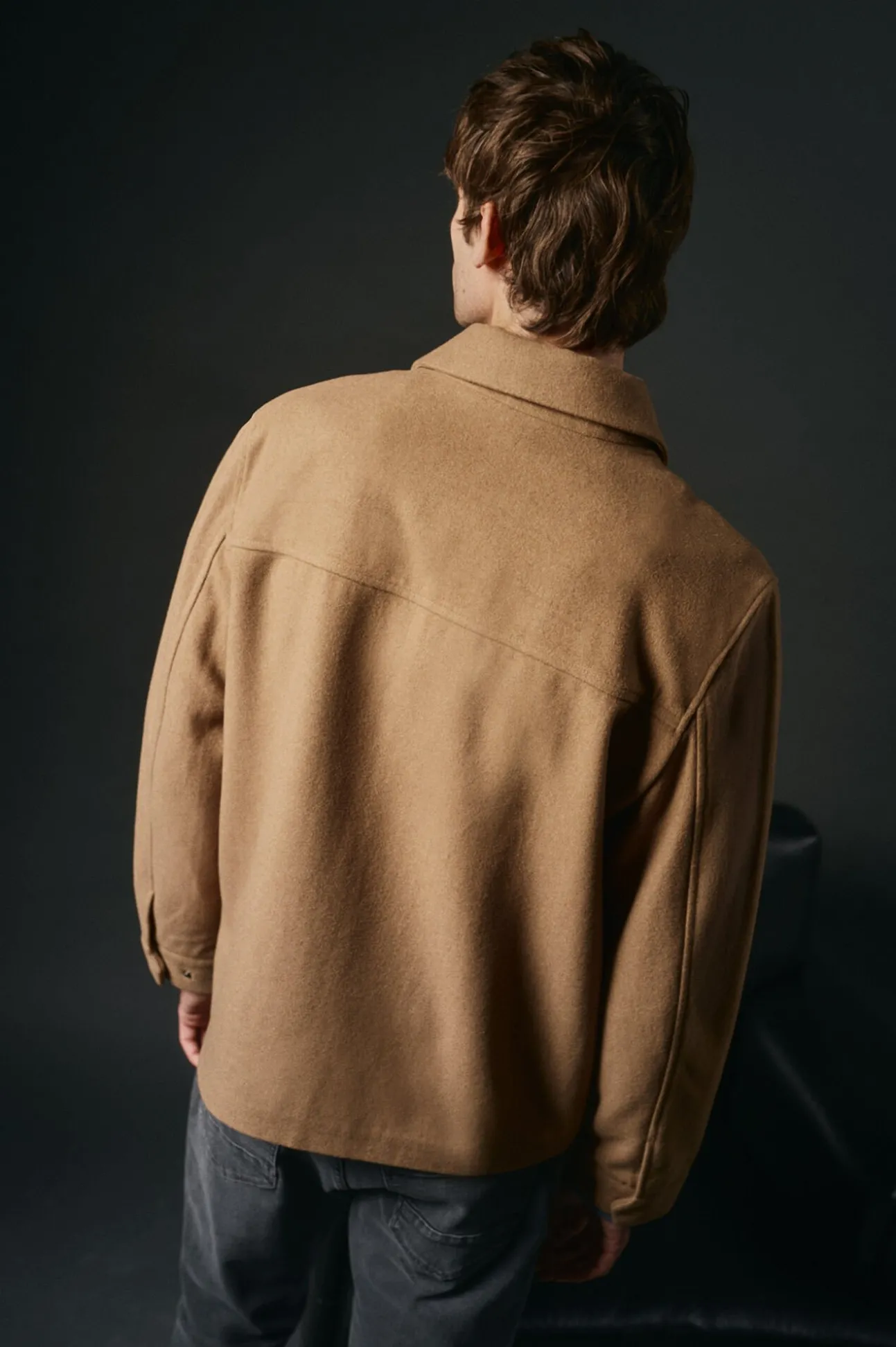 Cazadora mezcla lana