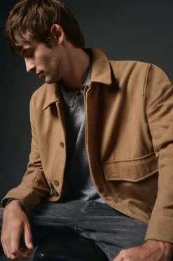 Cazadora mezcla lana