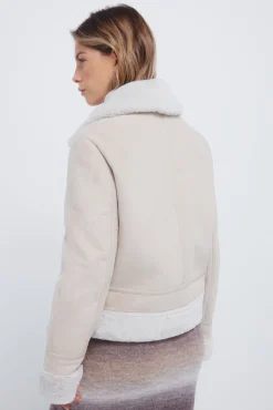 Cazadora motera doble faz