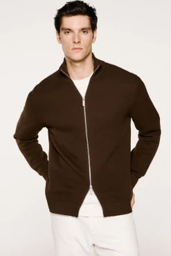 Cazadora punto cremallera 100% algodón orgánico