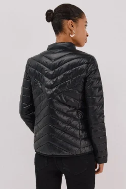 Cazadora reversible plumas