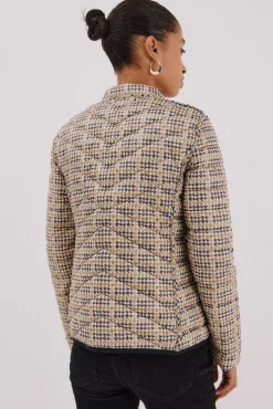 Cazadora reversible plumas