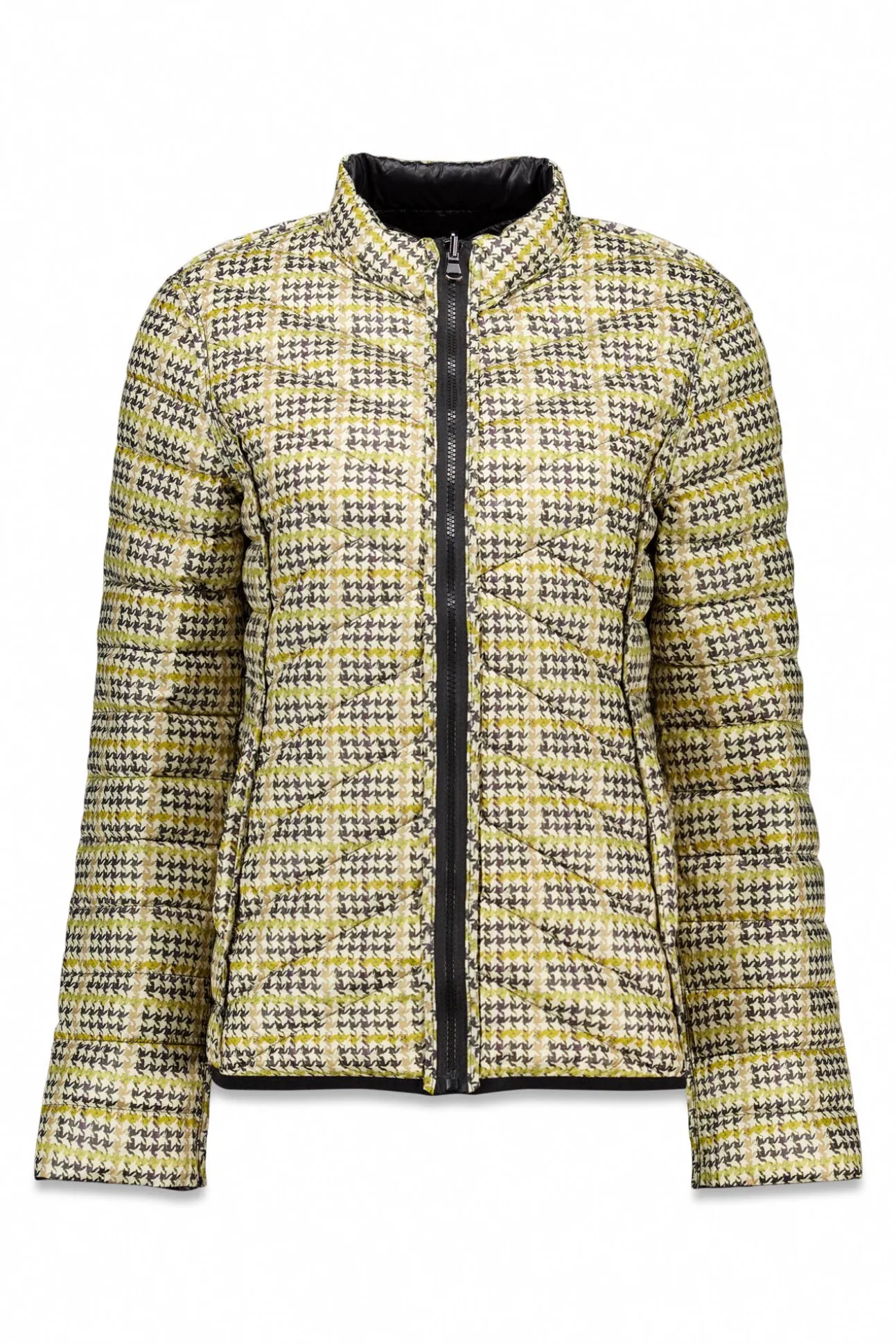 Cazadora reversible plumas