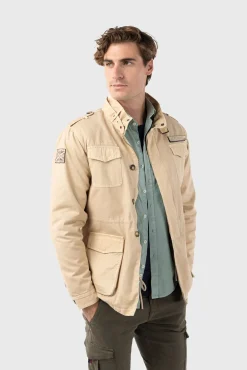 Cazadora Sahariana Con Parches