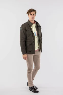 Cazadora Sahariana Con Parches