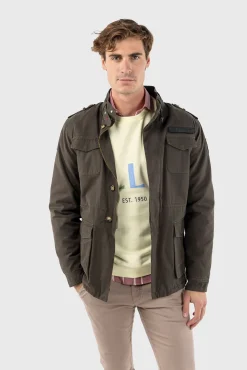 Cazadora Sahariana Con Parches