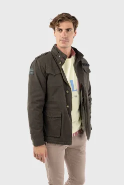 Cazadora Sahariana Con Parches