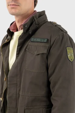 Cazadora Sahariana Con Parches