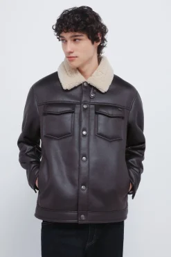 Cazadora trucker efecto ante doble faz