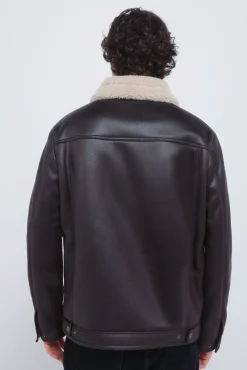 Cazadora trucker efecto ante doble faz