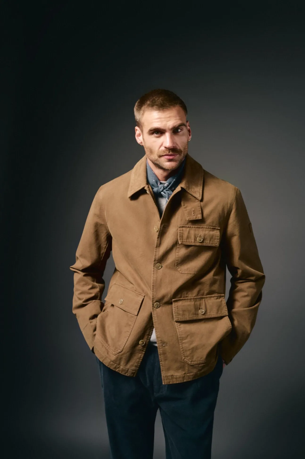 Cazadora worker cuello pana