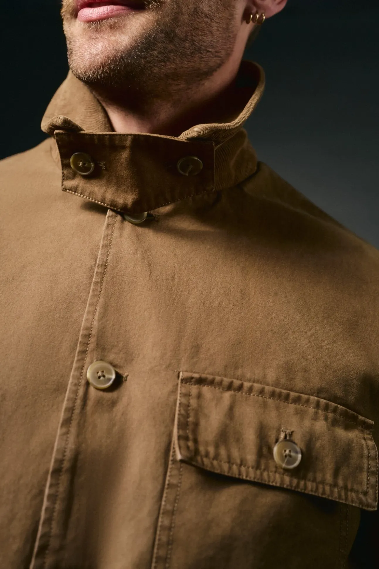 Cazadora worker cuello pana