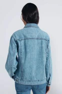 Cazaora vaquera oversized algodón