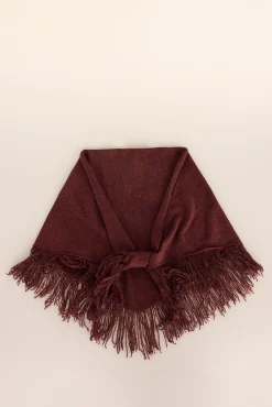 Chal de flecos triangular