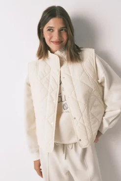 Chaleco acolchado blanco