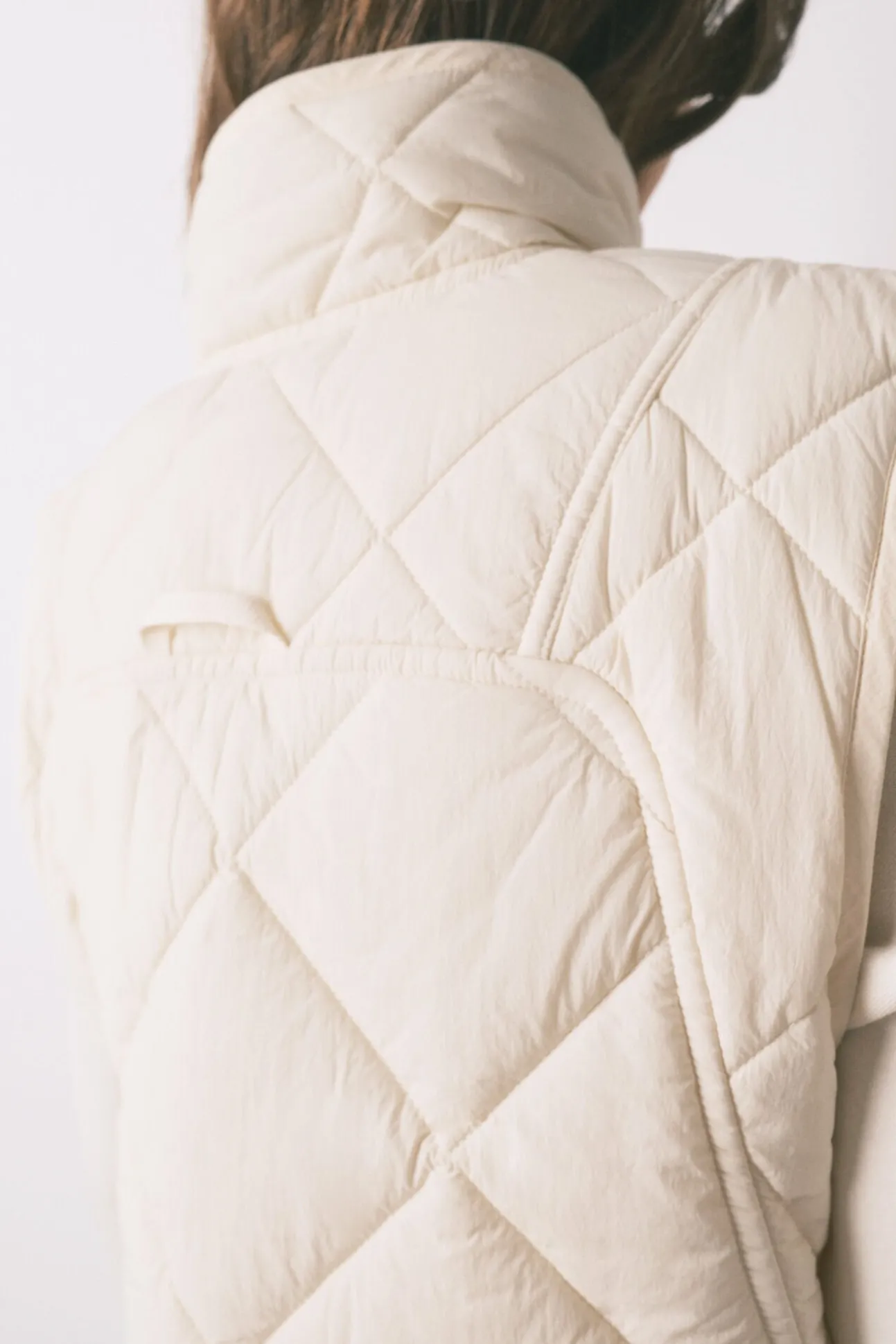 Chaleco acolchado blanco