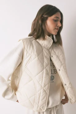 Chaleco acolchado blanco