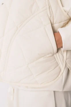 Chaleco acolchado blanco