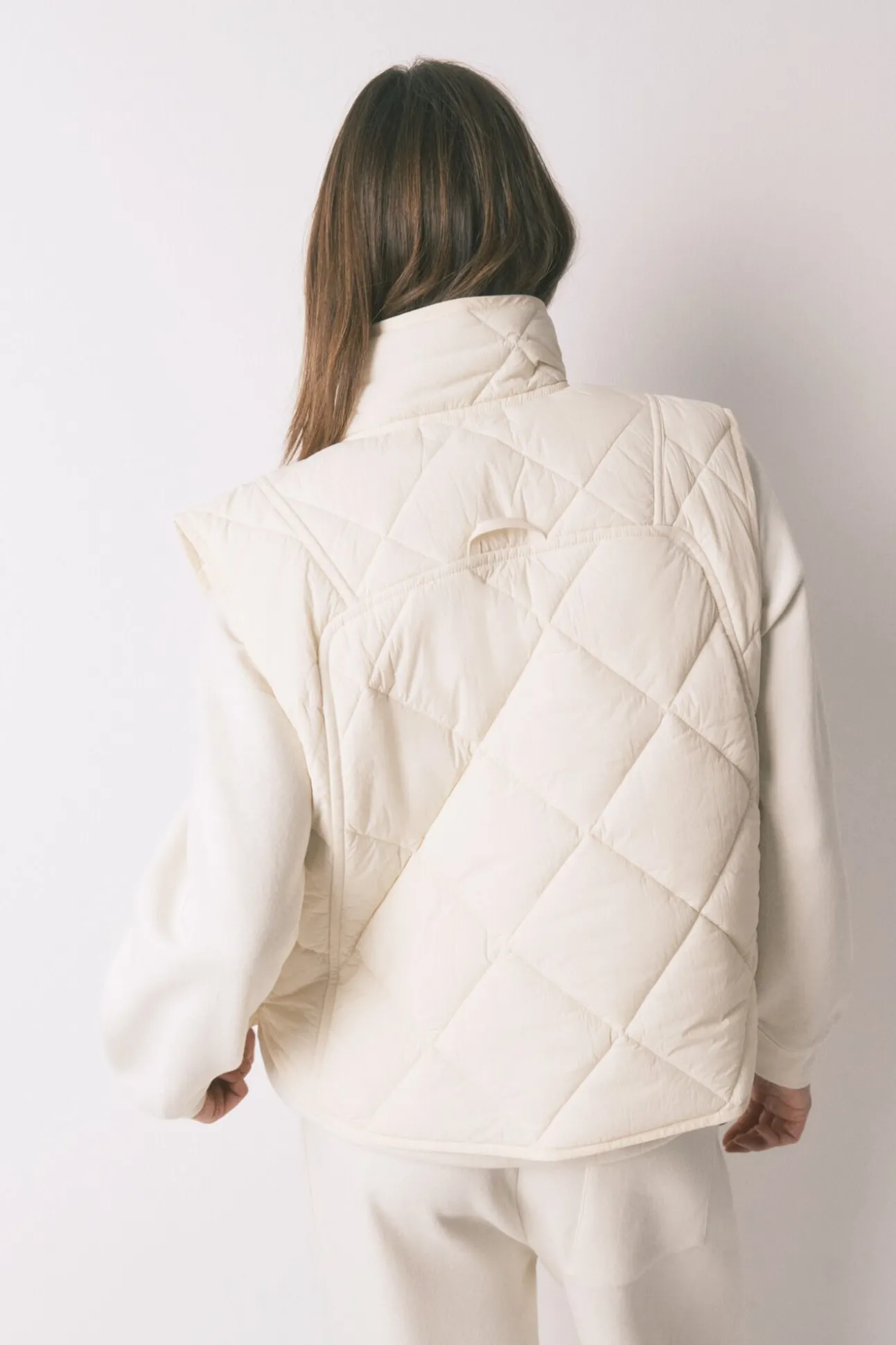 Chaleco acolchado blanco