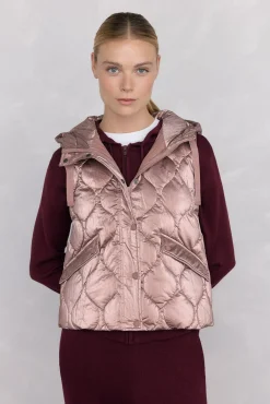 Chaleco acolchado capucha