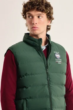 Chaleco acolchado color verde modelo Escudo