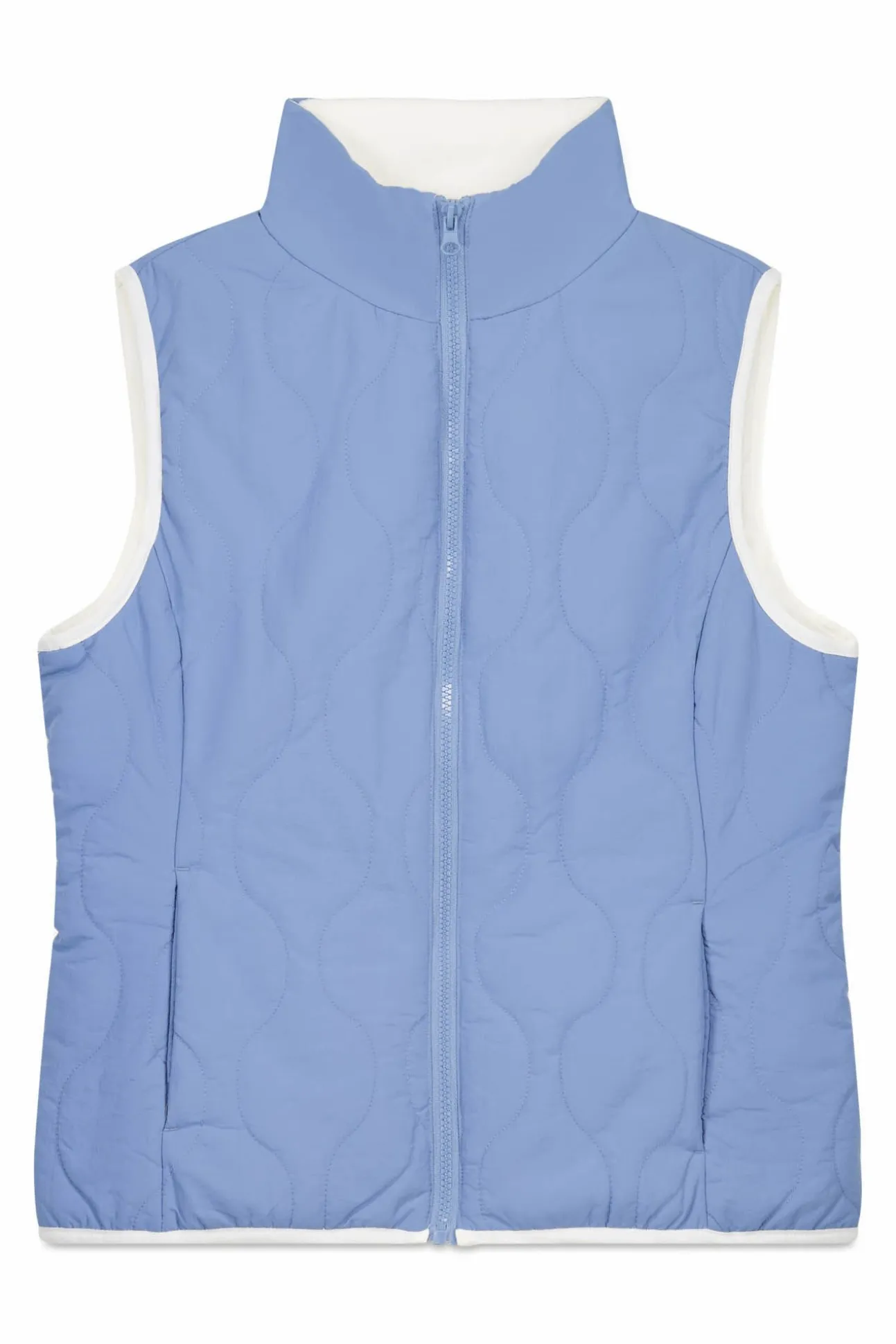 Chaleco acolchado forrado azul