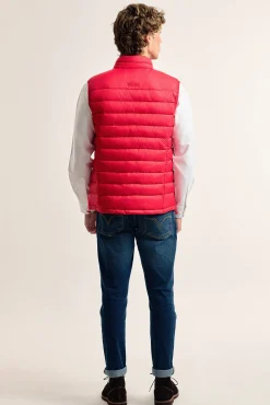 Chaleco acolchado rojo banda Valecuatro