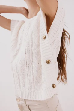 Chaleco botones laterales