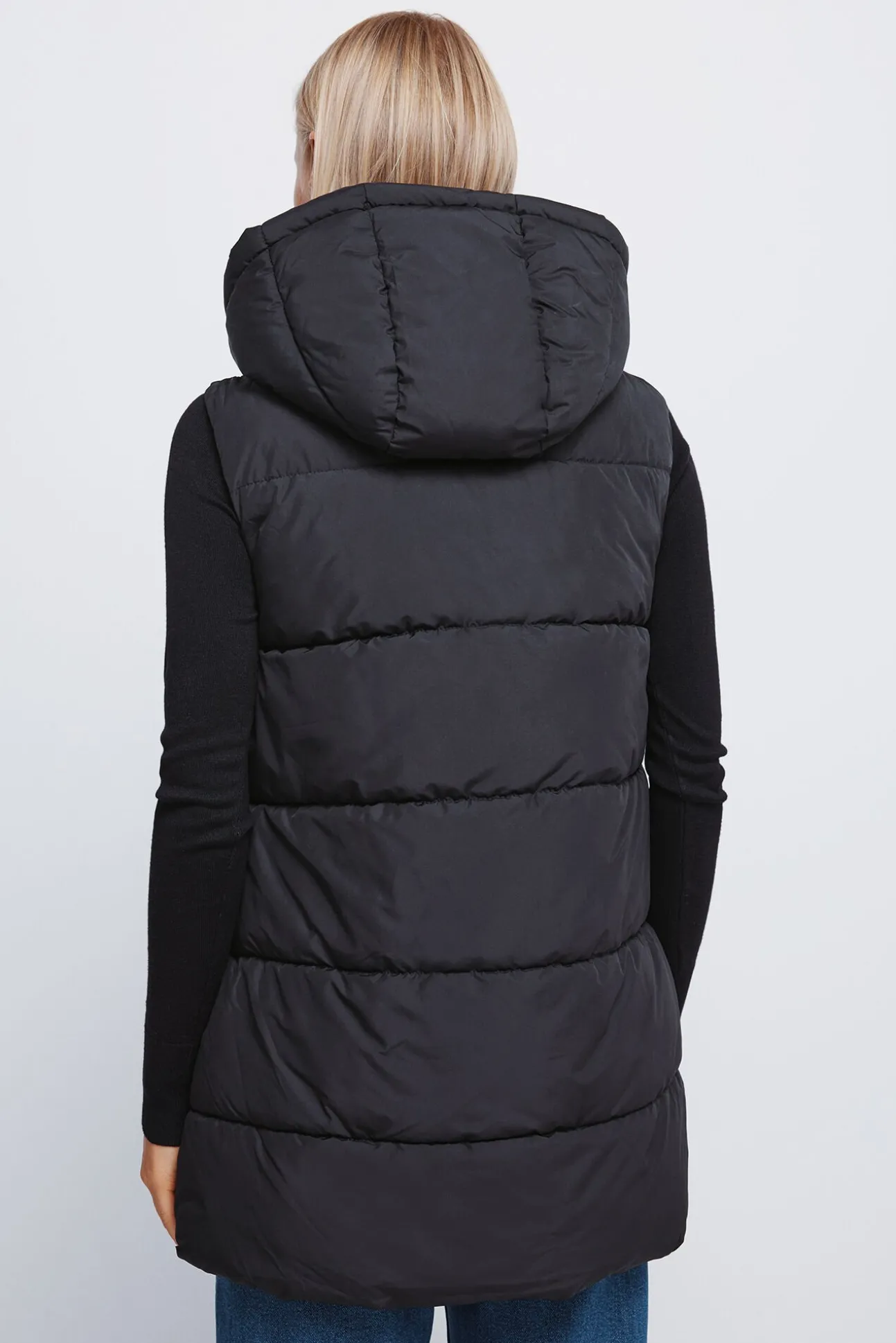 Chaleco capucha poliéster reciclado