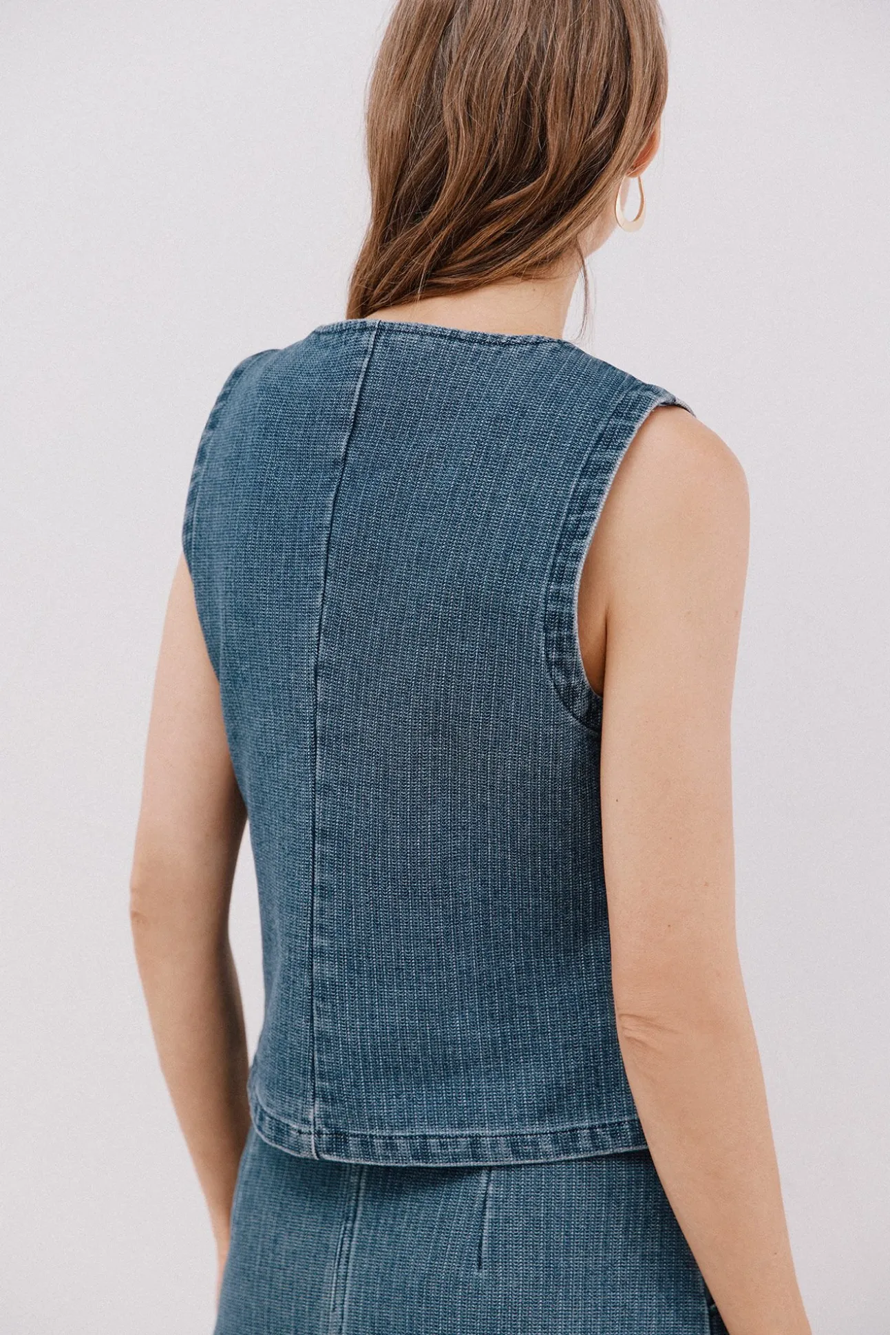 Chaleco en denim