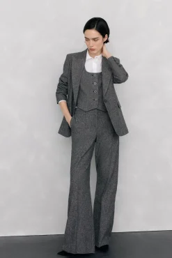 Chaleco entallado cheviot