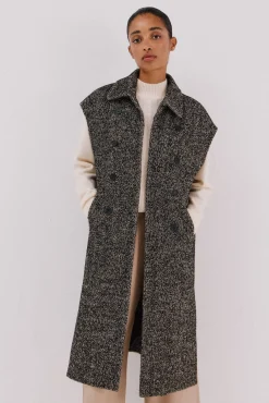 Chaleco largo botones