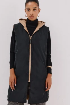 Chaleco largo reversible