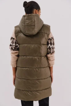 Chaleco largo reversible