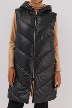 Chaleco largo reversible