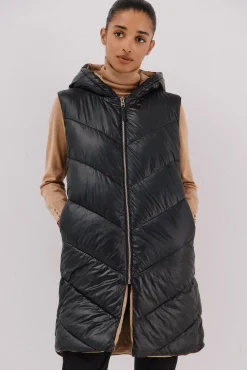 Chaleco largo reversible