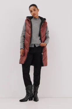 Chaleco largo reversible