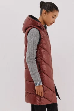 Chaleco largo reversible