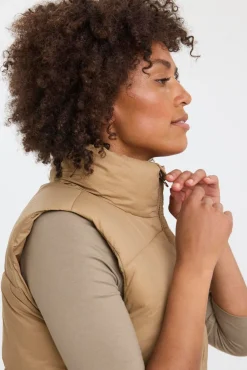 Chaleco midi acolchado de mujer