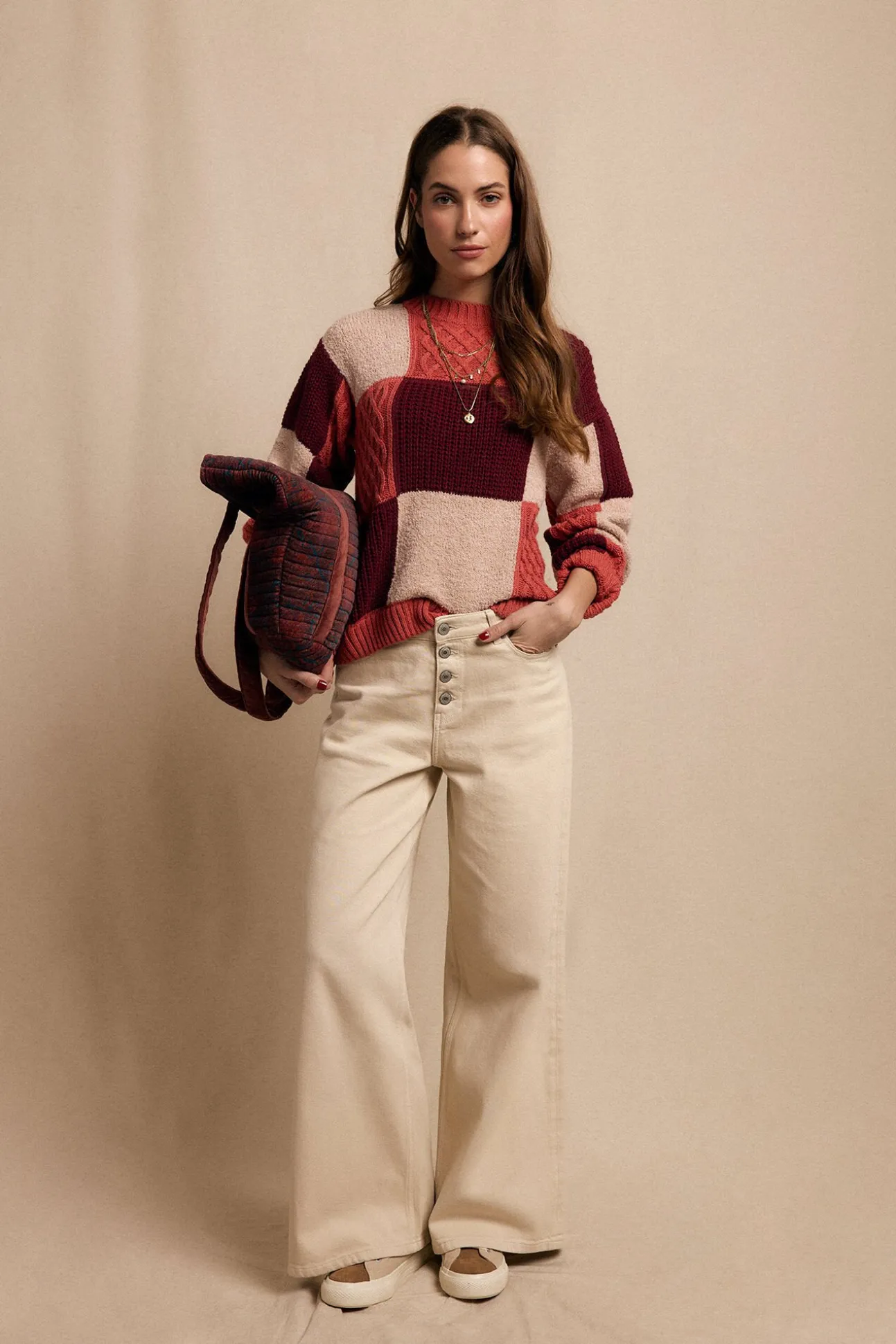 Chaleco patchwork multicolor