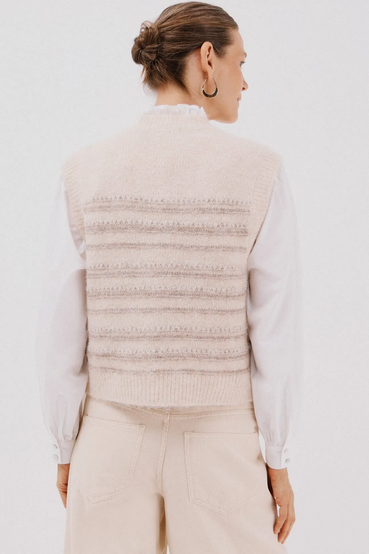 Chaleco punto pasadas