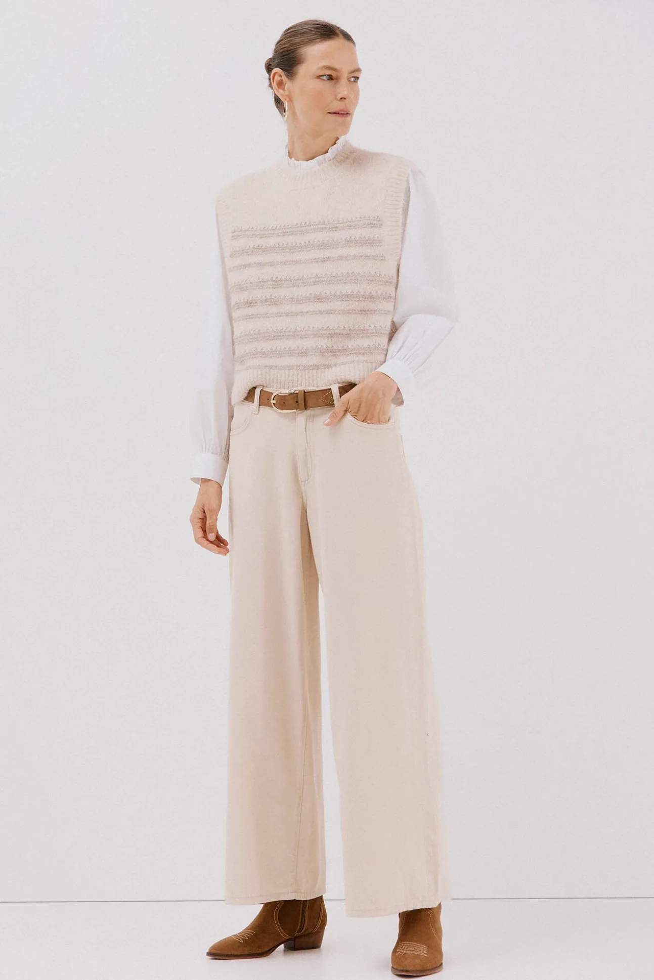 Chaleco punto pasadas