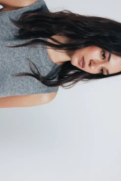 Chaleco punto trenzas